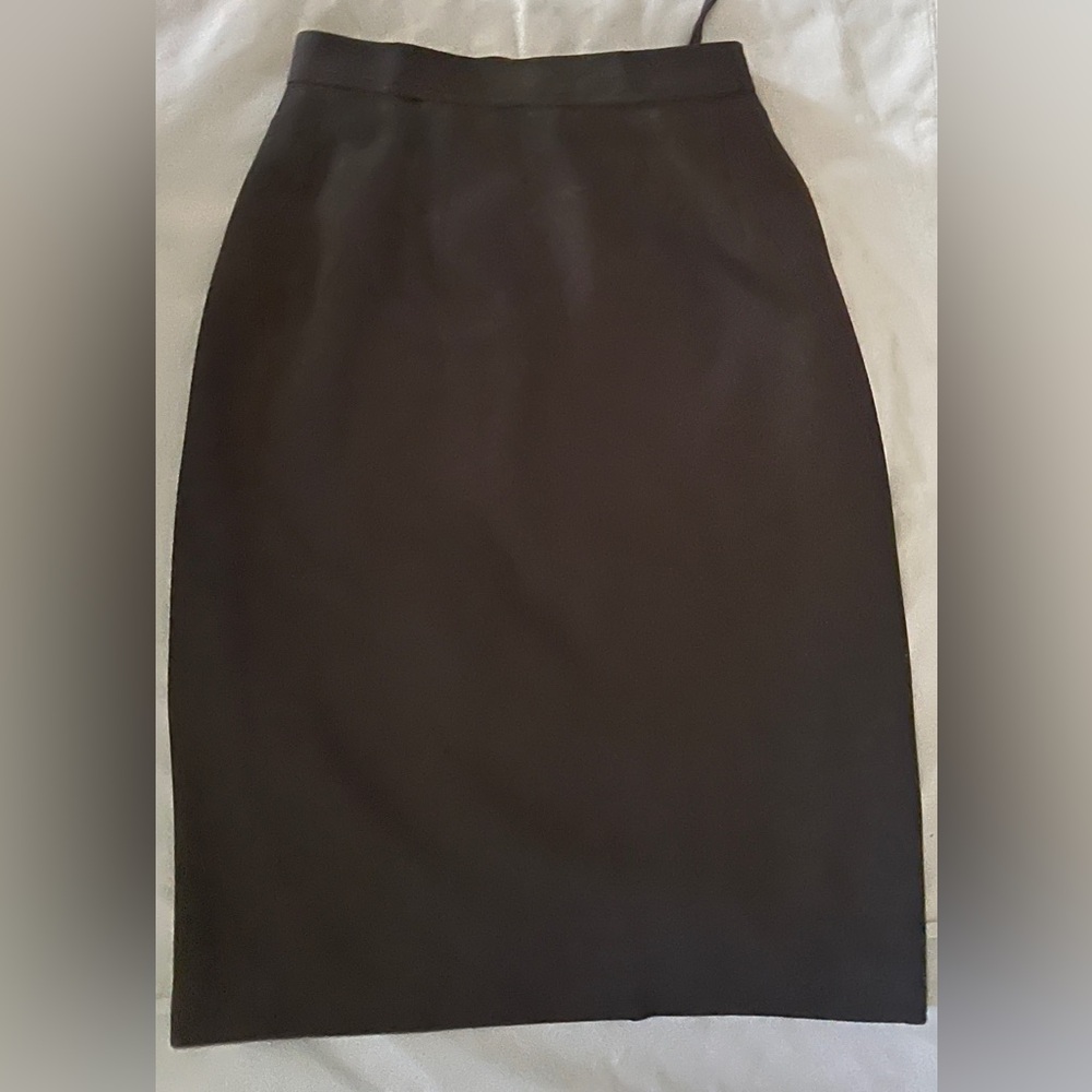 Chic charcoal grey laine wool  Pencil Skirt for Women